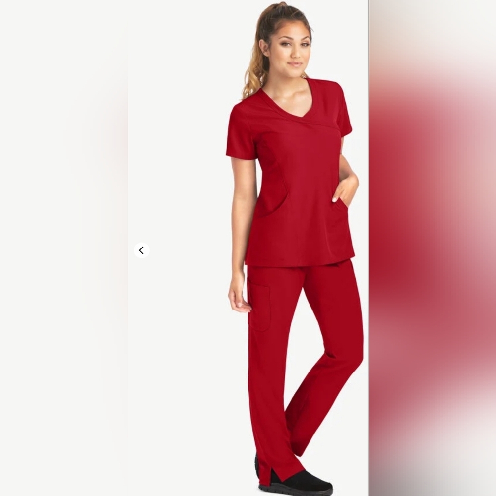 Skechers Bold‎ Red Scrub Set